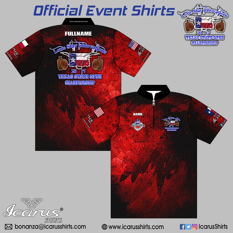 2017 Texas State Open Event Shirts